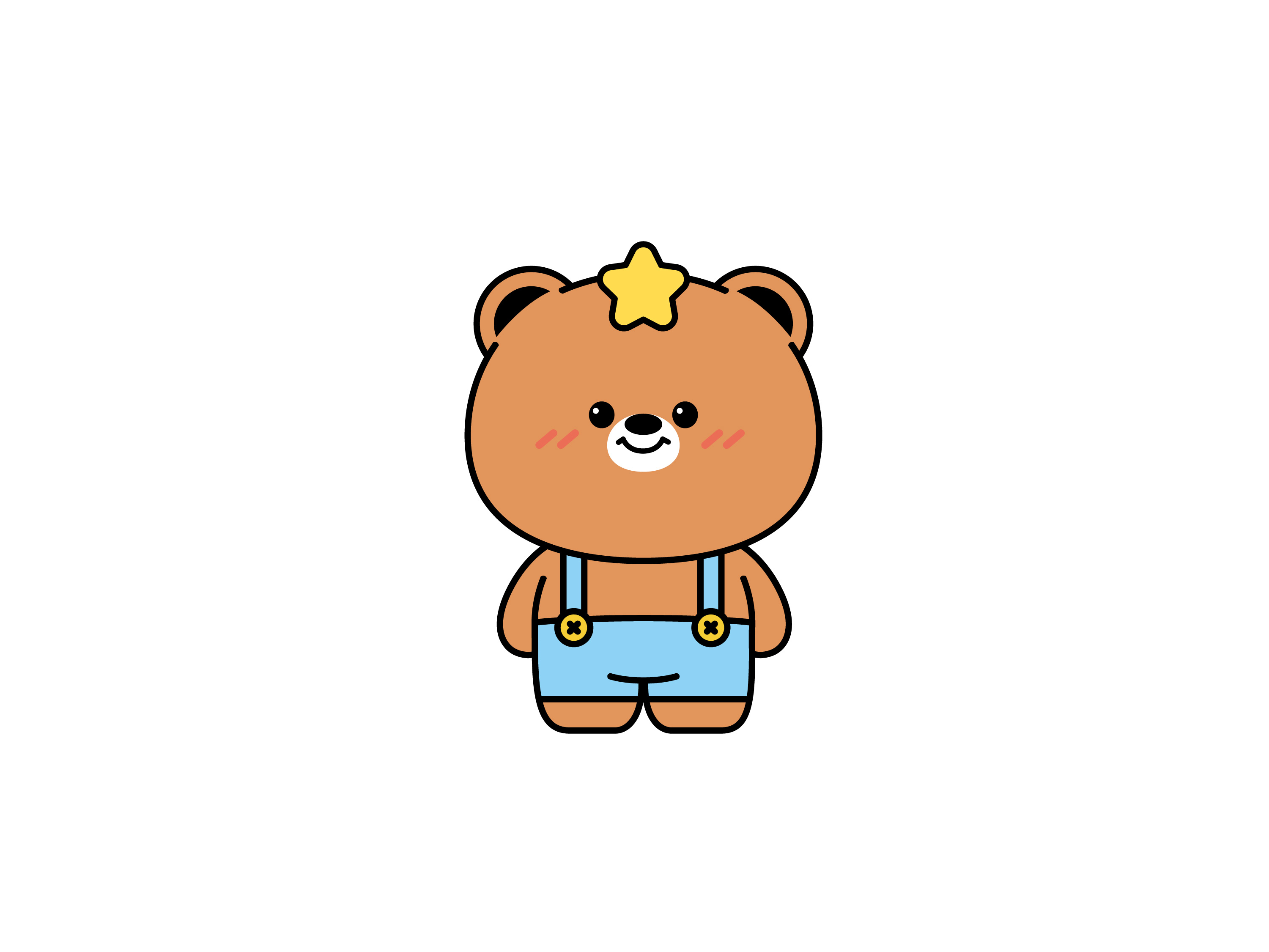 3 Star Kids mascot pose