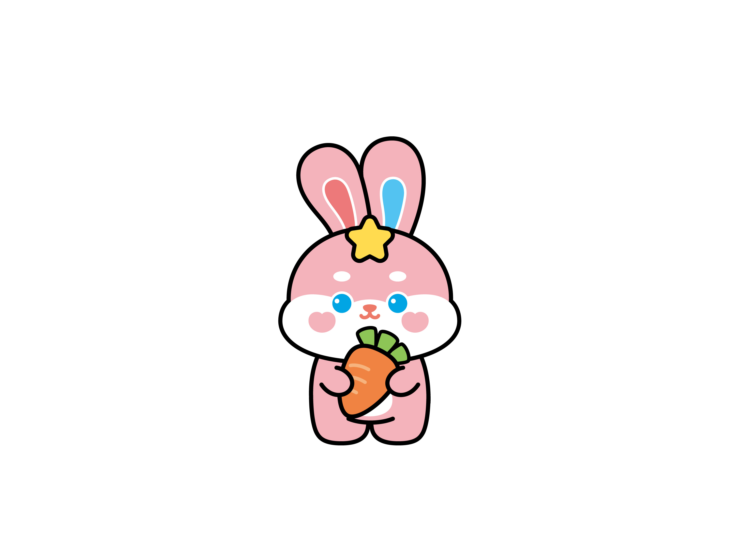 3 Star Kids mascot celebration pose