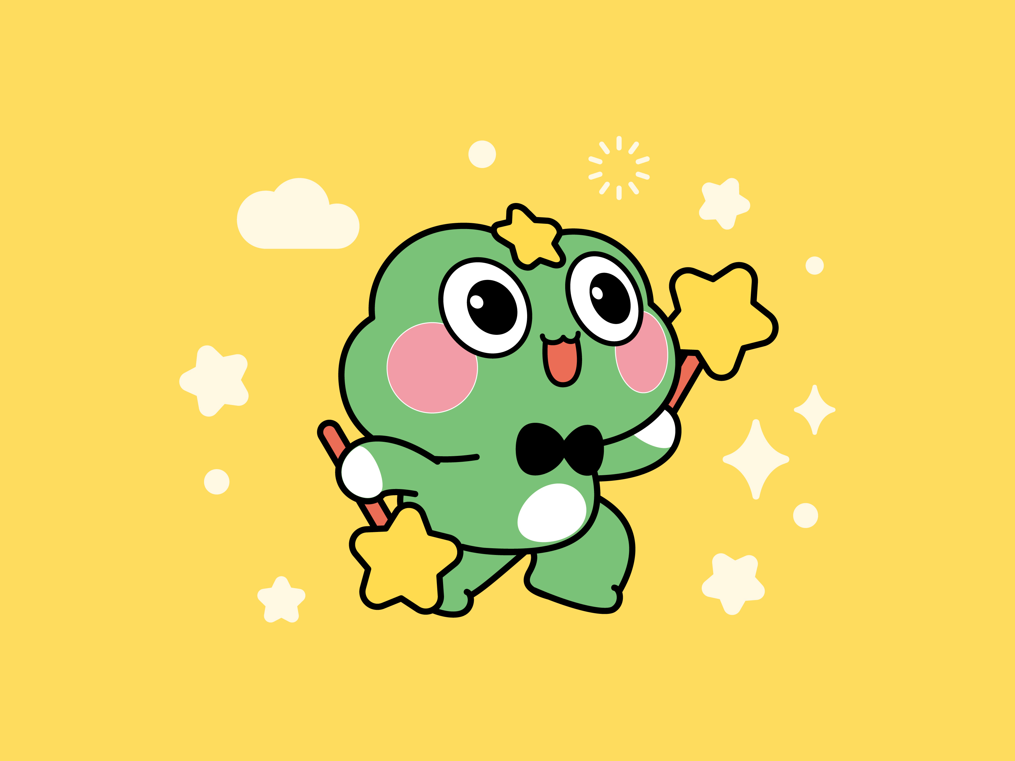 3 Star Kids mascots enjoying a playful adventure